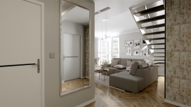 Salon z kuchnią